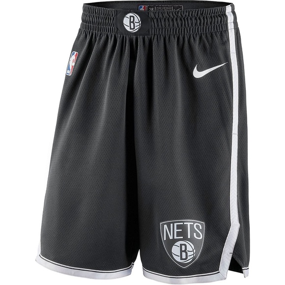 Nike NBA Brooklyn Nets Icon Edition Swingman Shorts Mens Sz Large AJ5584-010 - Picture 1 of 2